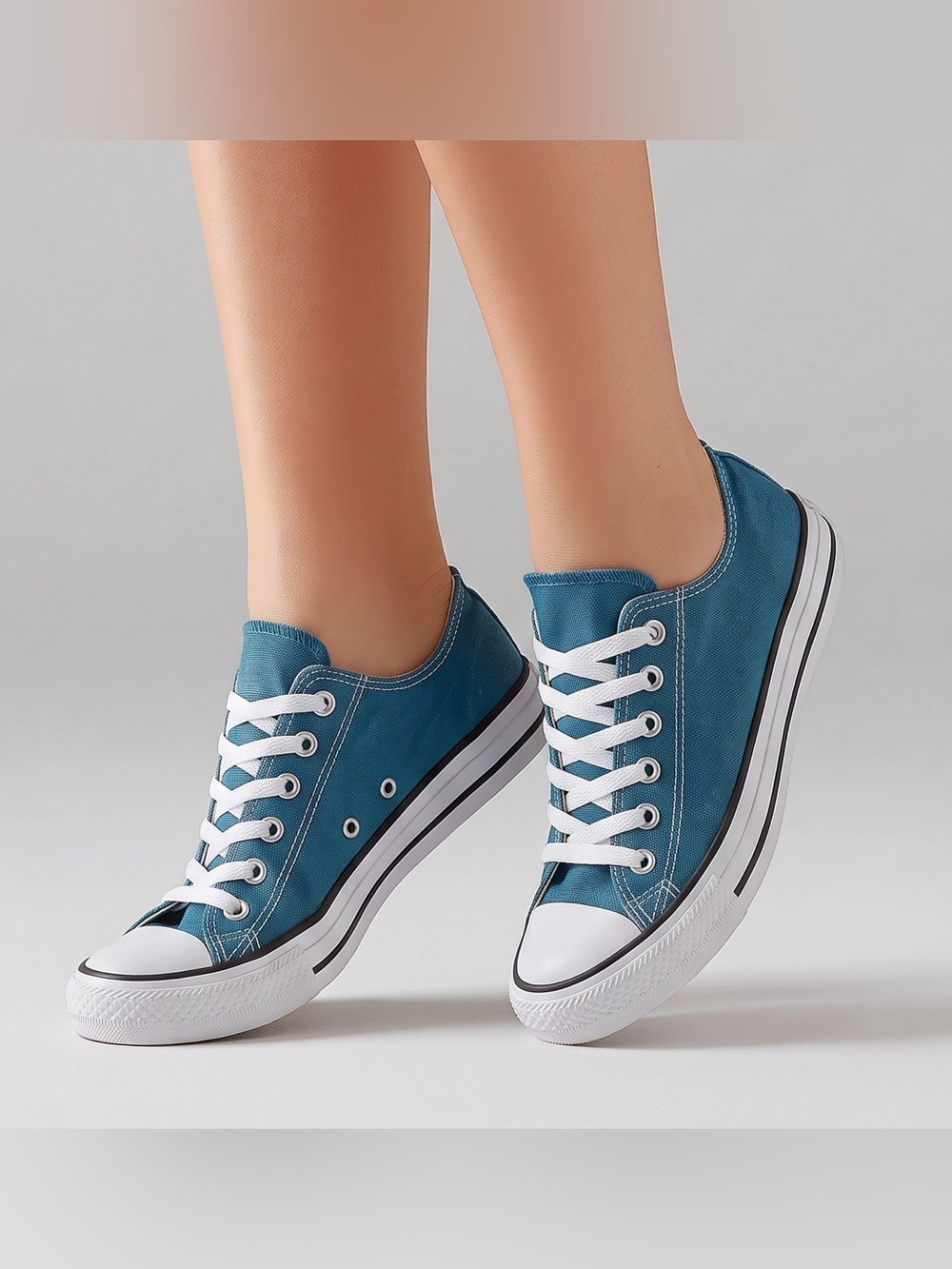 Converse teal sneakers